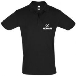 Мужское поло Nickname fortnite weapons - PrintSalon