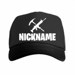 Кепка-тракер Nickname fortnite weapons - PrintSalon