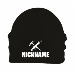 Шапка флисовая Nickname fortnite weapons - PrintSalon