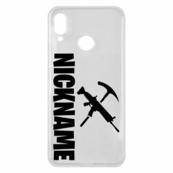 Чехол для Huawei P Smart Plus 2018 Nickname fortnite weapons - PrintSalon