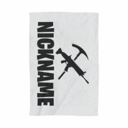 Полотенце с принтом Nickname fortnite weapons - PrintSalon