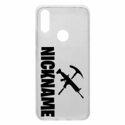 Чехол для Xiaomi Redmi 7 Nickname fortnite weapons - PrintSalon