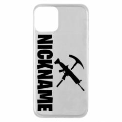 Чехол для iPhone 11 Nickname fortnite weapons - PrintSalon
