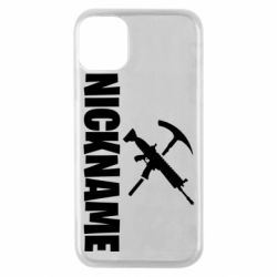 Чехол для iPhone 11 Pro Nickname fortnite weapons - PrintSalon