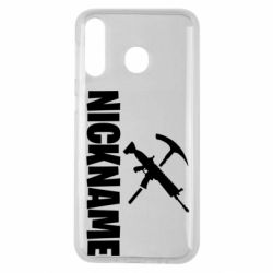 Чехол для Samsung M30 Nickname fortnite weapons - PrintSalon
