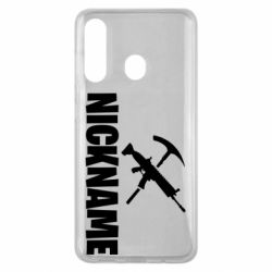 Чехол для Samsung M40 Nickname fortnite weapons - PrintSalon