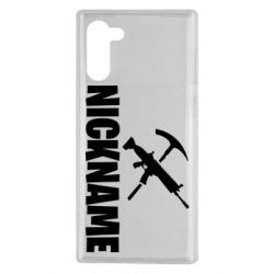 Чехол для Samsung Note 10 Nickname fortnite weapons - PrintSalon