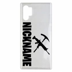 Чехол для Samsung Note 10 Plus Nickname fortnite weapons - PrintSalon