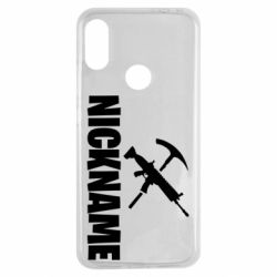 Чехол для Xiaomi Redmi Note 7 Nickname fortnite weapons - PrintSalon