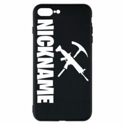 Чехол для iPhone 7 Plus Nickname fortnite weapons - PrintSalon