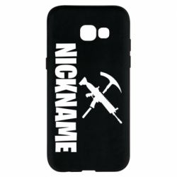 Чехол для Samsung A5 2017 Nickname fortnite weapons - PrintSalon