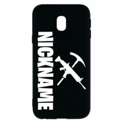 Чехол для Samsung J3 2017 Nickname fortnite weapons - PrintSalon