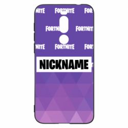 Чехол для Meizu X8 Nickname Fortnite with logo - PrintSalon