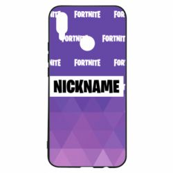 Чехол для Huawei P Smart Plus 2018 Nickname Fortnite with logo - PrintSalon
