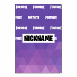 Блокнот с принто Nickname Fortnite with logo - PrintSalon
