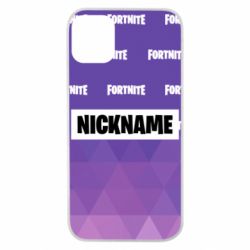 Чехол для iPhone 11 Pro Nickname Fortnite with logo - PrintSalon