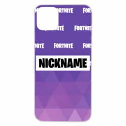Чехол для iPhone 11 Pro Max Nickname Fortnite with logo - PrintSalon