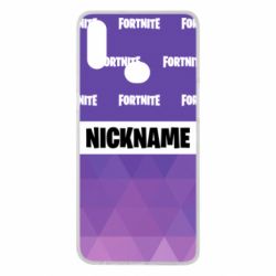 Чехол для Samsung A10s Nickname Fortnite with logo - PrintSalon