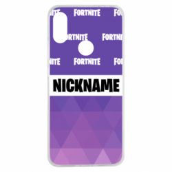 Чехол для Xiaomi Redmi Note 7 Nickname Fortnite with logo - PrintSalon