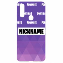 Чехол для Oppo A31 Nickname Fortnite with logo - PrintSalon