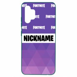 Чехол для Samsung A32 4G Nickname Fortnite with logo - PrintSalon