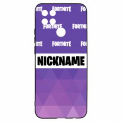 Чехол для Oppo A15s/A15 Nickname Fortnite with logo - PrintSalon