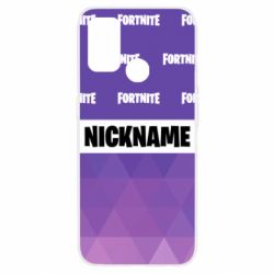 Чехол для Oppo A53/A32/A33 Nickname Fortnite with logo