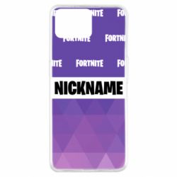 Чехол для Oppo A73 Nickname Fortnite with logo - PrintSalon