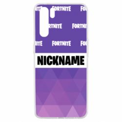 Чохол для Oppo A91 / Reno3Nickname Fortnite with logo