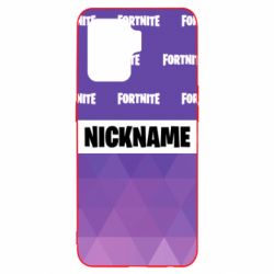 Чехол для Oppo Reno 5 Lite Nickname Fortnite with logo - PrintSalon