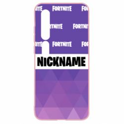 Чехол для Xiaomi Mi10/10 Pro Nickname Fortnite with logo - PrintSalon