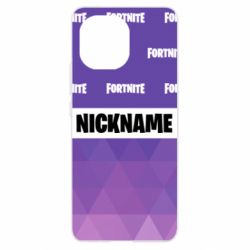 Чехол для Xiaomi Mi11 Nickname Fortnite with logo - PrintSalon