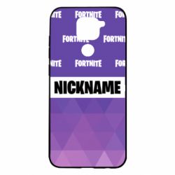 Чехол для Xiaomi Redmi Note 9/Redmi 10X Nickname Fortnite with logo - PrintSalon