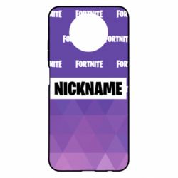 Чехол для Xiaomi Redmi Note 9 5G/Redmi Note 9T Nickname Fortnite with logo - PrintSalon