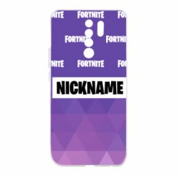Чехол для Xiaomi Redmi 9 Nickname Fortnite with logo - PrintSalon