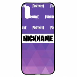 Чехол для Xiaomi Redmi 9a Nickname Fortnite with logo - PrintSalon