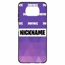 Чехол для Xiaomi Poco X3 Nickname Fortnite with logo - PrintSalon