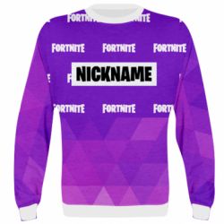 3D свитшот Nickname Fortnite with logo - PrintSalon