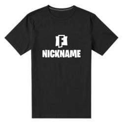Мужская футболка премиум Nickname fortnite - PrintSalon