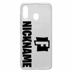 Чехол для Samsung A20 Nickname fortnite - PrintSalon