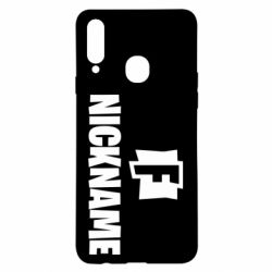 Чехол для Samsung A20s Nickname fortnite - PrintSalon