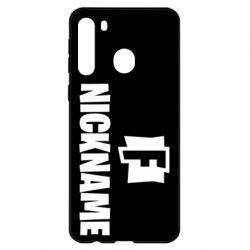Чехол для Samsung A21 Nickname fortnite - PrintSalon