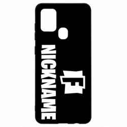 Чехол для Samsung A21s Nickname fortnite - PrintSalon