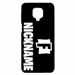 Чехол для Xiaomi Redmi Note 9S/9Pro/9Pro Max Nickname fortnite - PrintSalon