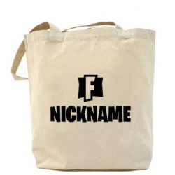 Эко-сумка Nickname fortnite - PrintSalon