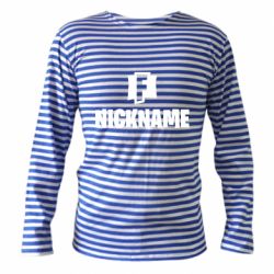 Тельняшка с длинным рукавом Nickname fortnite - PrintSalon