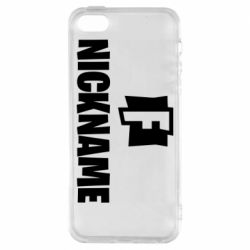 Чехол для iPhone5/5S/SE Nickname fortnite - PrintSalon