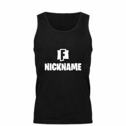 Мужская майка Nickname fortnite - PrintSalon