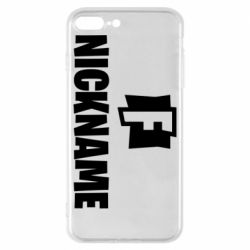 Чехол для iPhone 8 Plus Nickname fortnite - PrintSalon