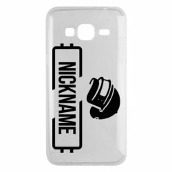 Чехол для Samsung J3 2016 Nickname helmet pubg - PrintSalon